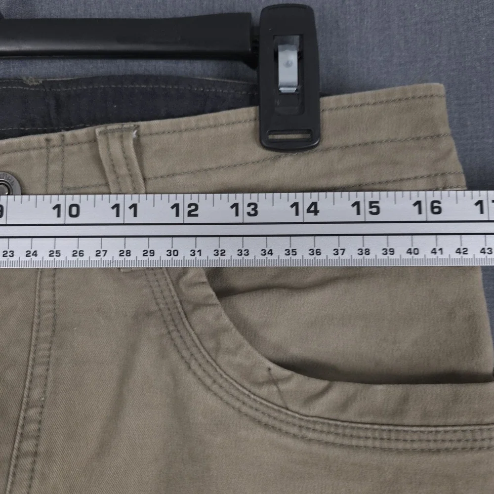 Kuhl Rebel Pants Mens 33x32‎ (Fits 32x32) Khaki Canvas Outdoor Hiking 5139